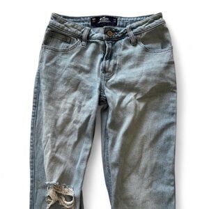 Hollister Light Blue Distressed Skinny Jeans